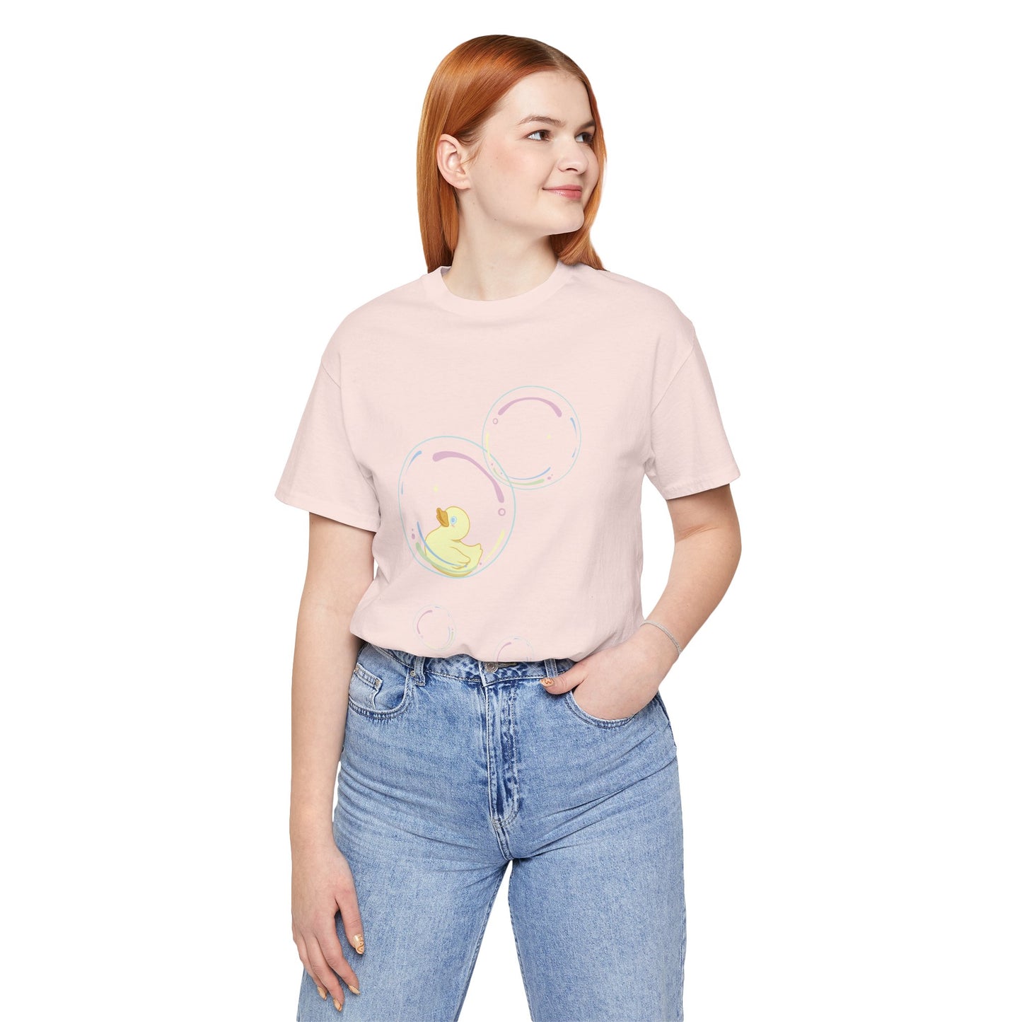 Bubble Duck – Soft Aesthetic Duck T-Shirt for Dreamers & Chill Vibes