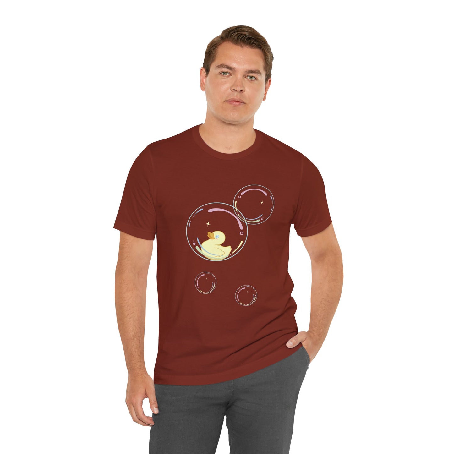 Bubble Duck – Soft Aesthetic Duck T-Shirt for Dreamers & Chill Vibes