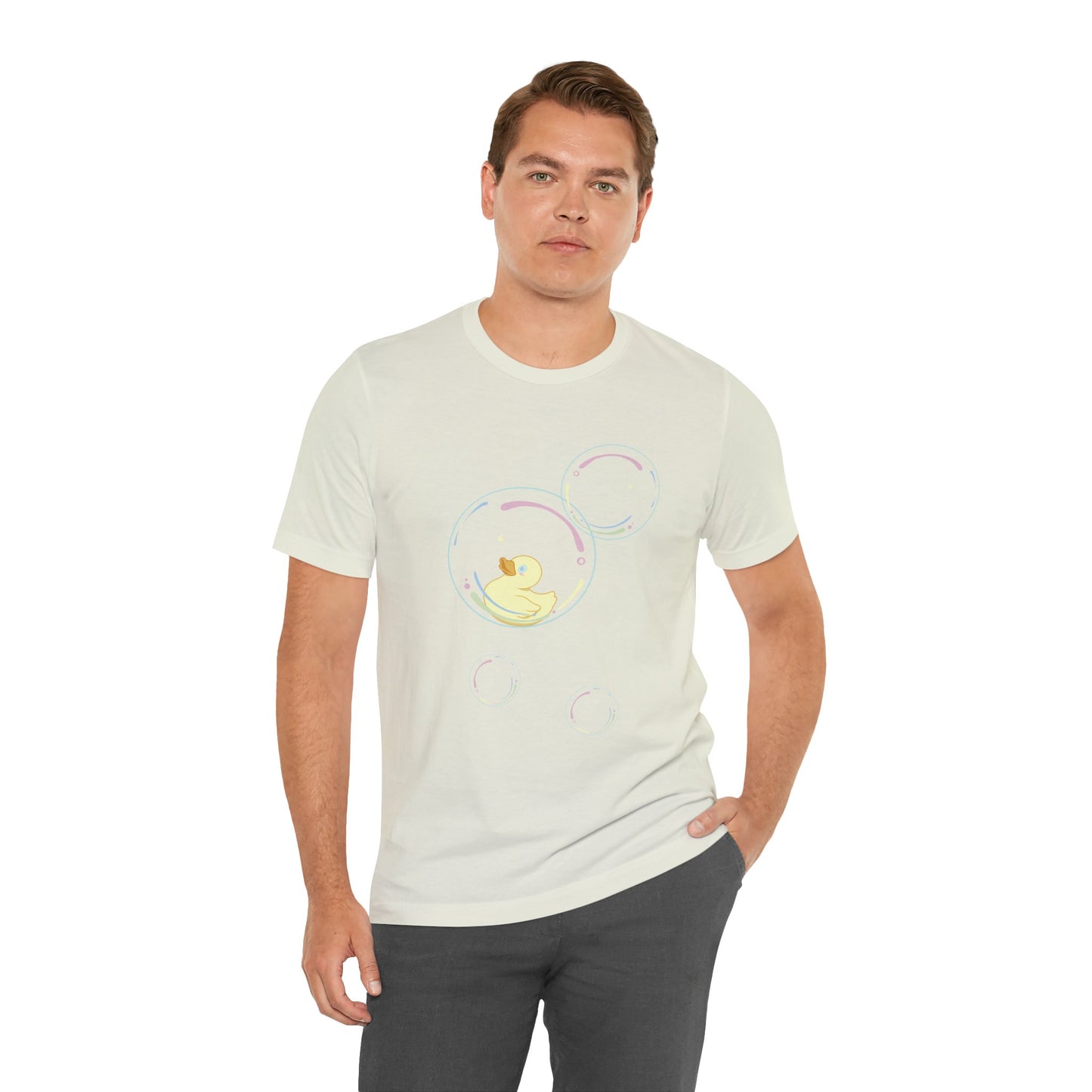 Bubble Duck – Soft Aesthetic Duck T-Shirt for Dreamers & Chill Vibes