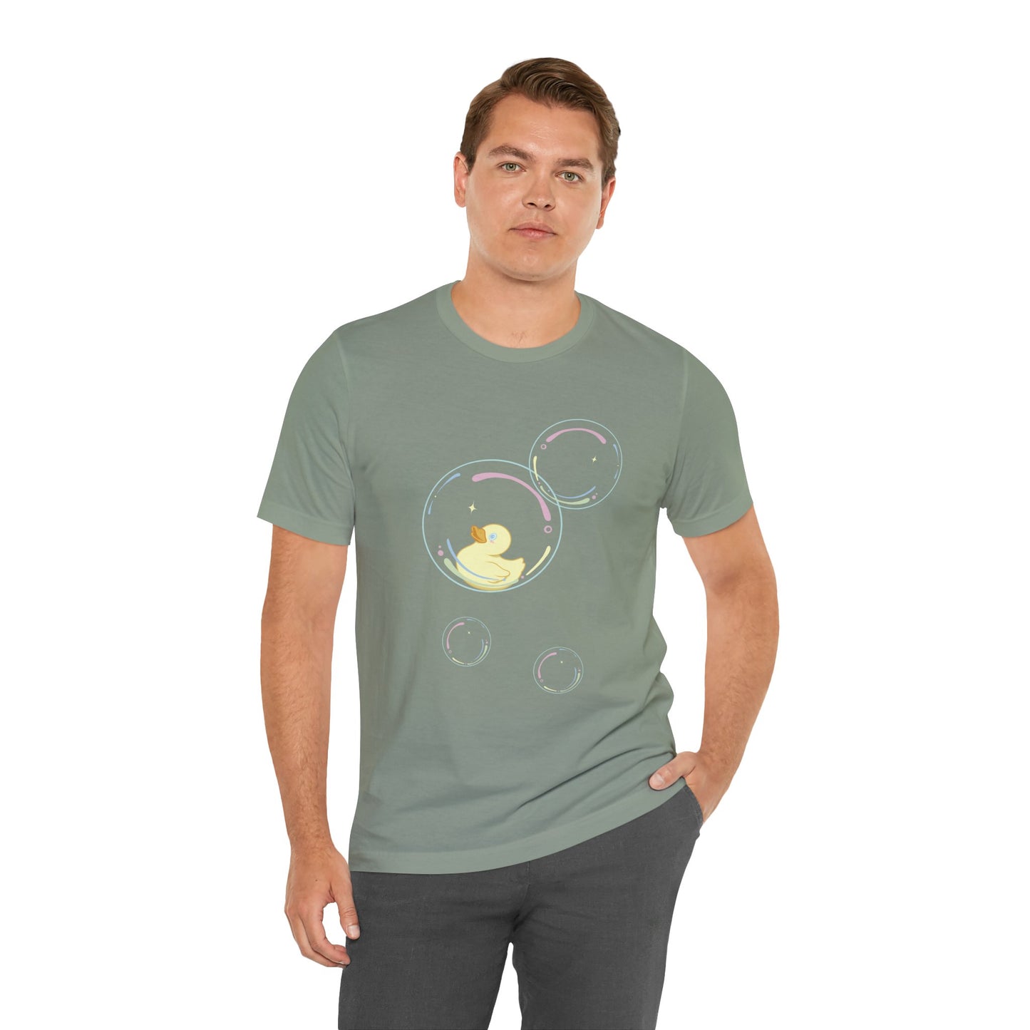 Bubble Duck – Soft Aesthetic Duck T-Shirt for Dreamers & Chill Vibes