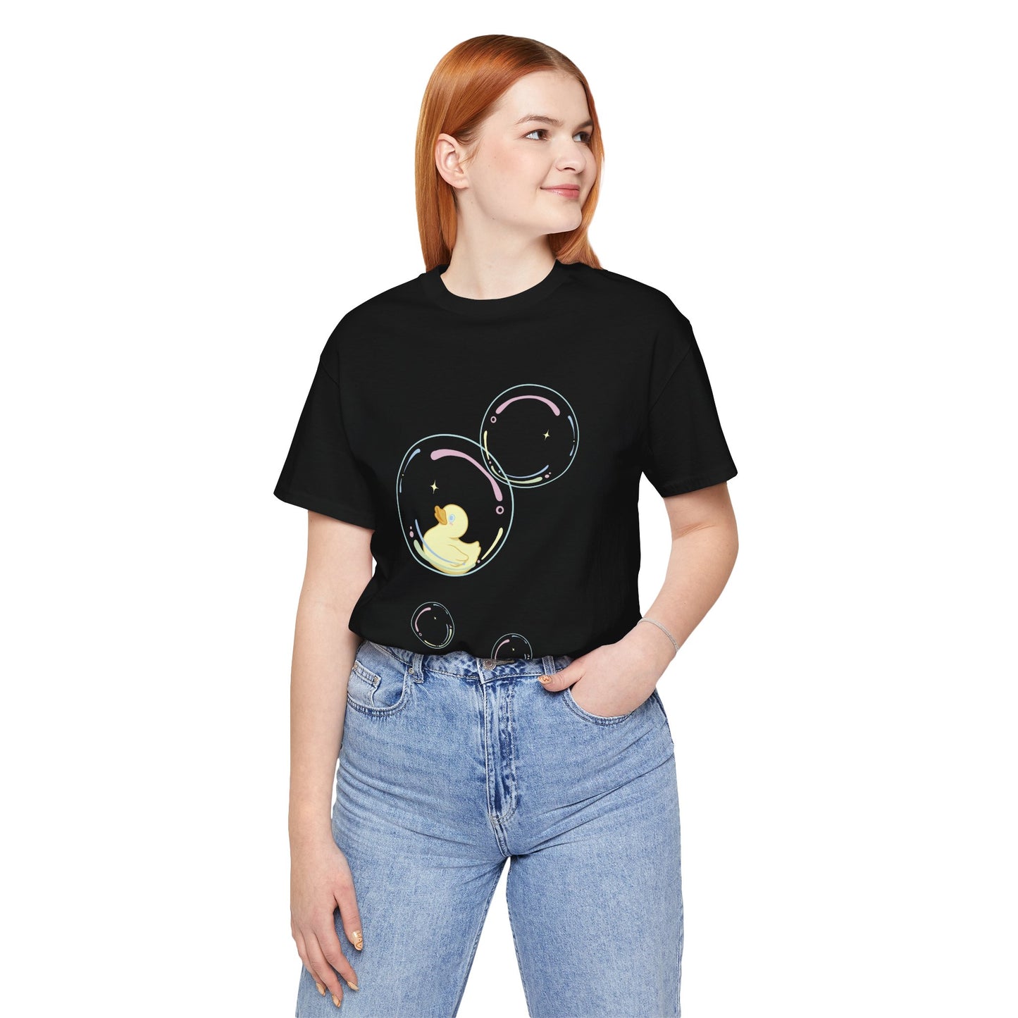 Bubble Duck – Soft Aesthetic Duck T-Shirt for Dreamers & Chill Vibes