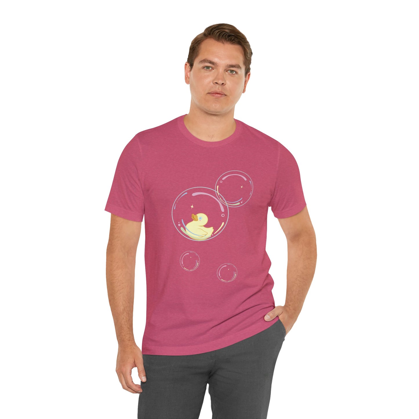 Bubble Duck – Soft Aesthetic Duck T-Shirt for Dreamers & Chill Vibes
