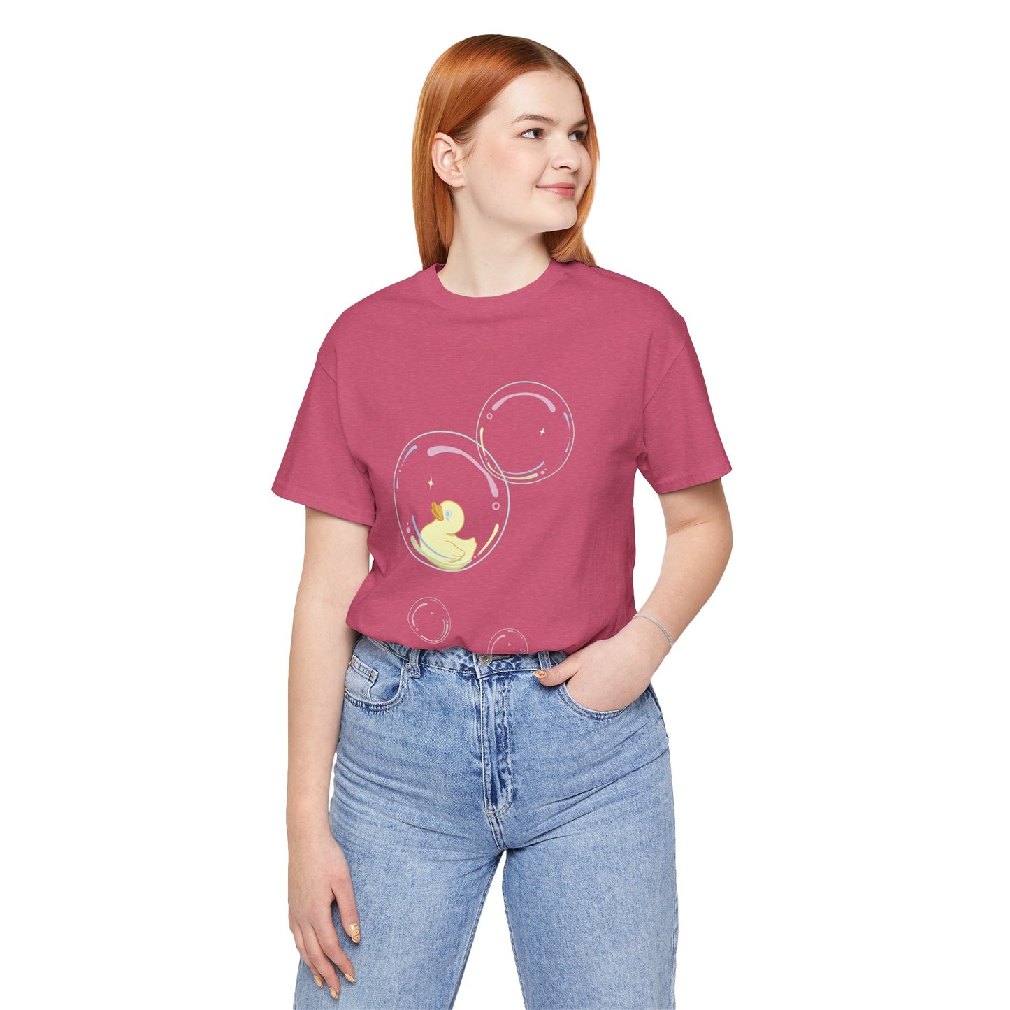 Bubble Duck – Soft Aesthetic Duck T-Shirt for Dreamers & Chill Vibes
