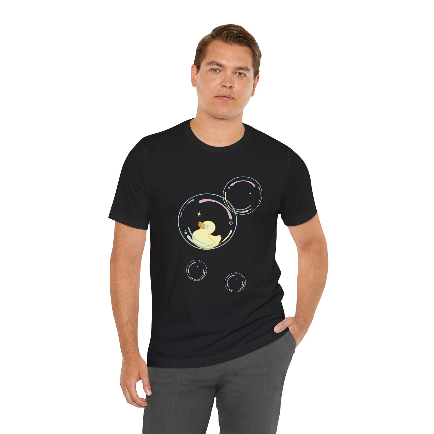 Bubble Duck – Soft Aesthetic Duck T-Shirt for Dreamers & Chill Vibes