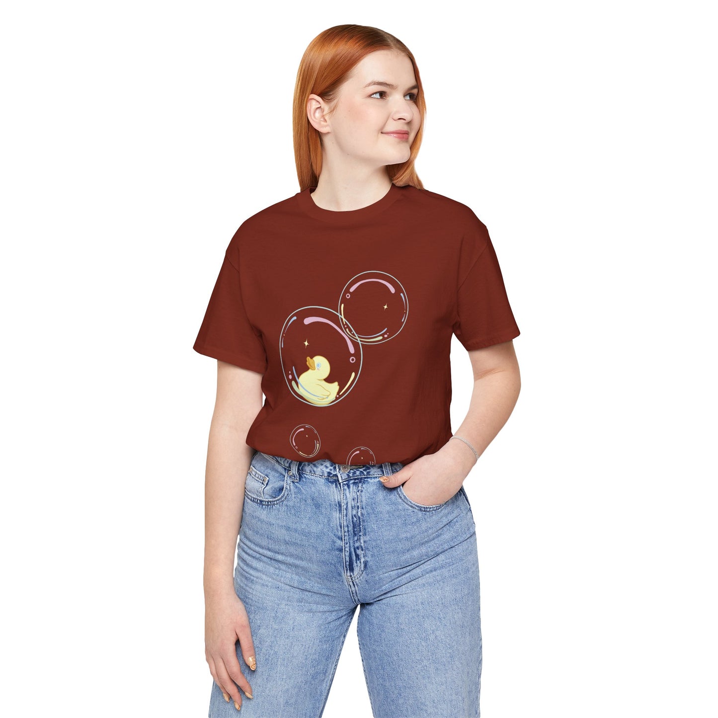Bubble Duck – Soft Aesthetic Duck T-Shirt for Dreamers & Chill Vibes