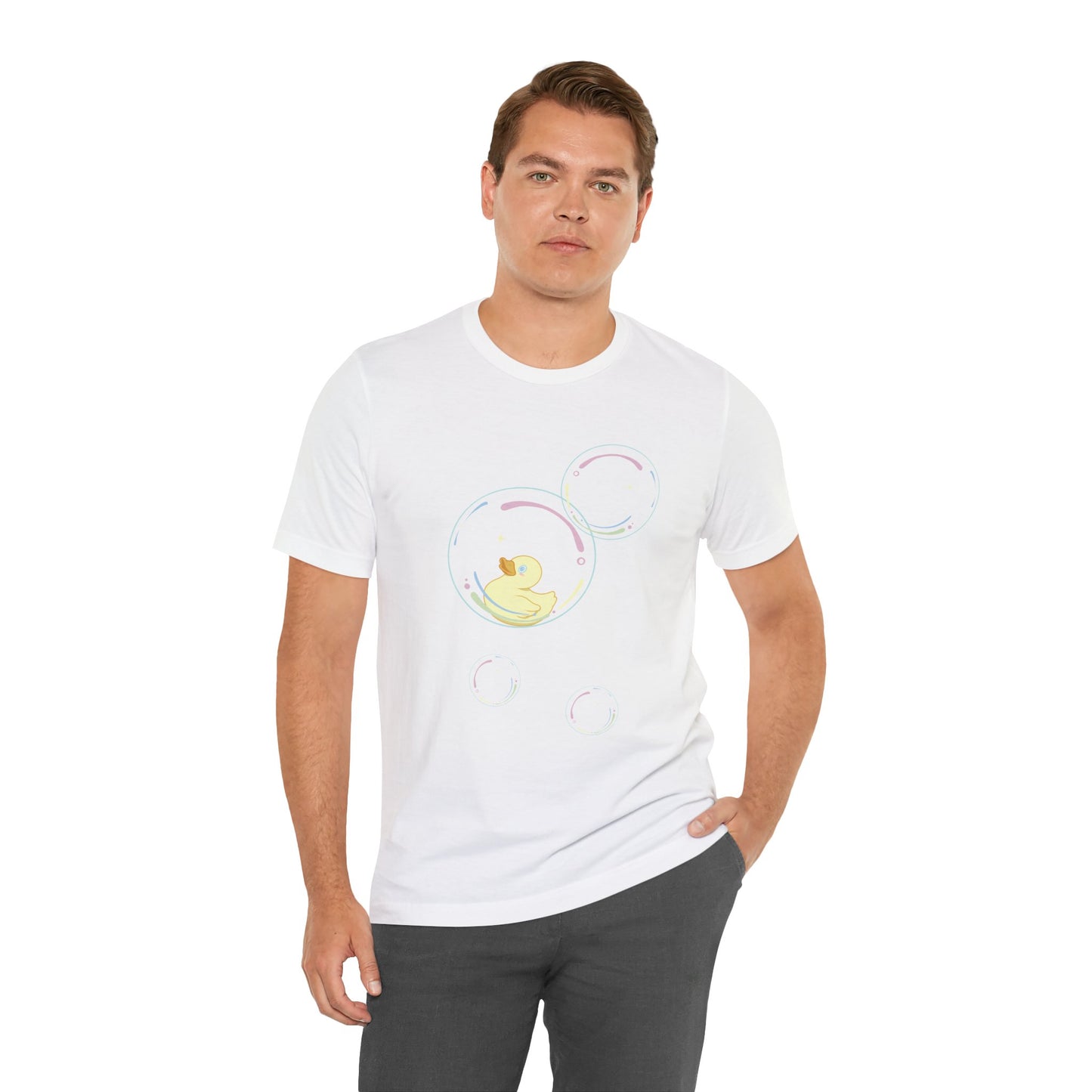 Bubble Duck – Soft Aesthetic Duck T-Shirt for Dreamers & Chill Vibes