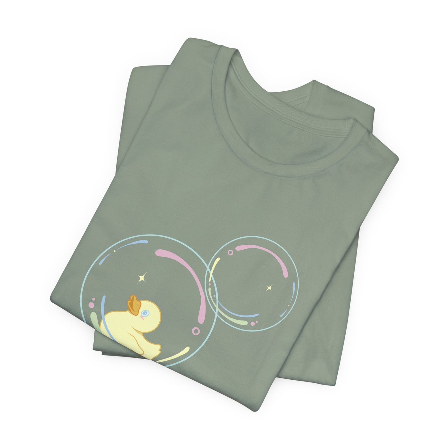 Bubble Duck – Soft Aesthetic Duck T-Shirt for Dreamers & Chill Vibes