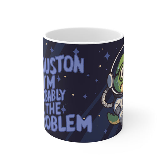 Funny Space Mug, Astronaut Coffee Cup, Gift for Space Lovers, Humorous Drinkware, Quirky Gift for Him/Her