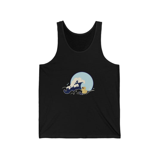 Ride the Wave – Surfing Duck Tank Top for Beach Days & Chill Vibes
