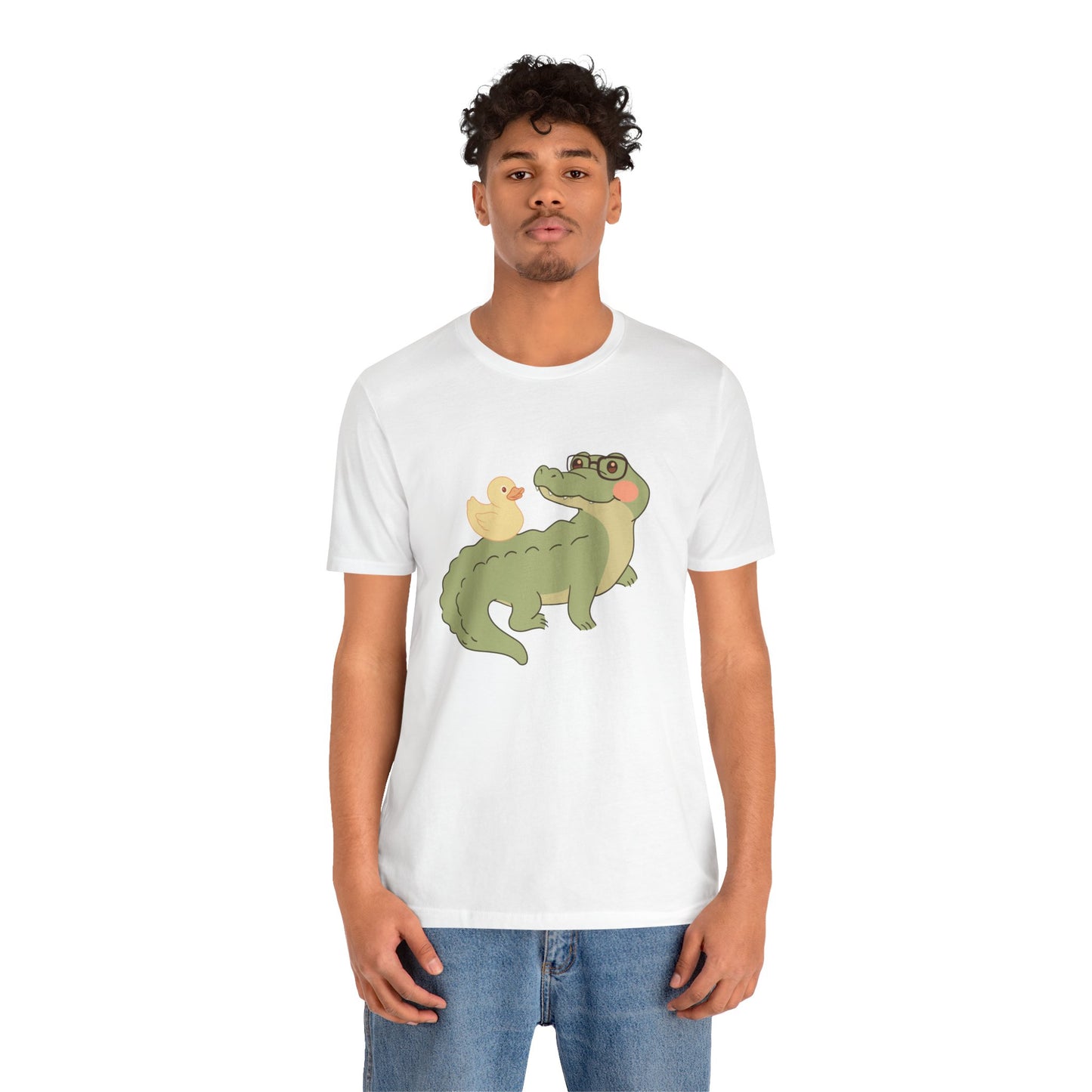 Duck Buddy Gator – Cute Glasses Alligator & Duck T-Shirt for Wholesome Vibes