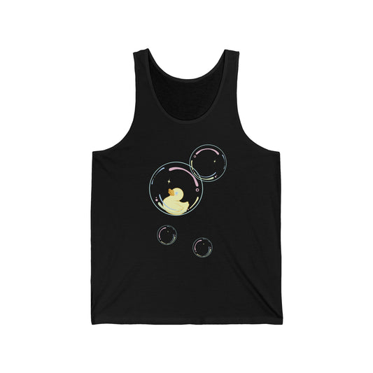 Bubble Duck – Soft Aesthetic Duck Tank Top for Daydreamers & Cozy Vibes