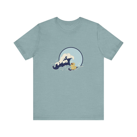 Ride the Wave – Cute Surfing Duck T-Shirt for Beach Vibes & Chill Style