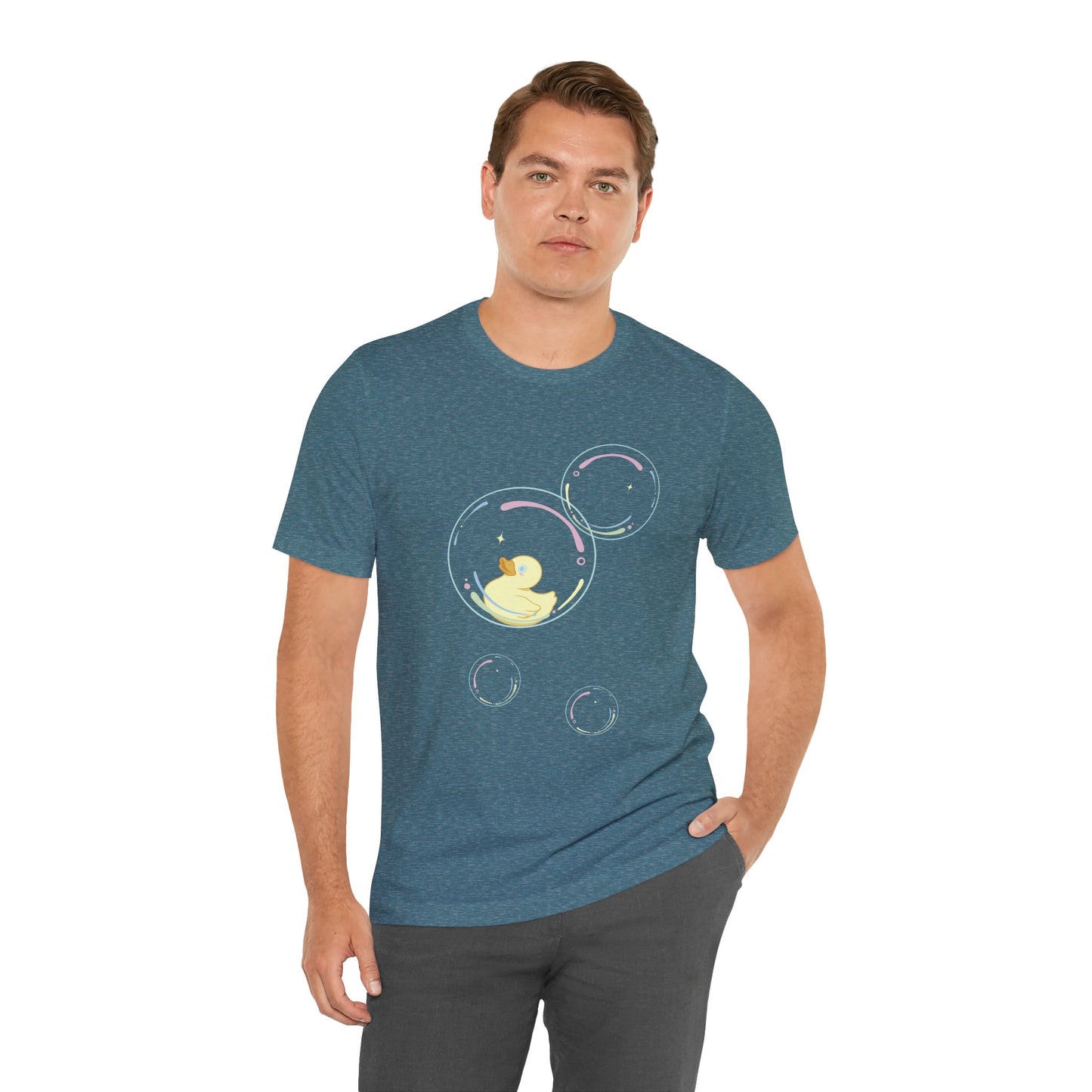 Bubble Duck – Soft Aesthetic Duck T-Shirt for Dreamers & Chill Vibes