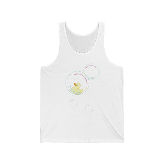 Bubble Duck – Soft Aesthetic Duck Tank Top for Daydreamers & Cozy Vibes