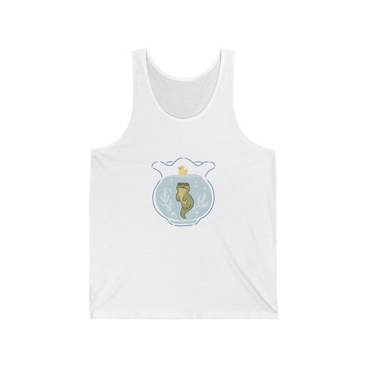 Fishbowl Gator & Duck – Whimsical Animal Tank Top for Soft Aesthetic Fans