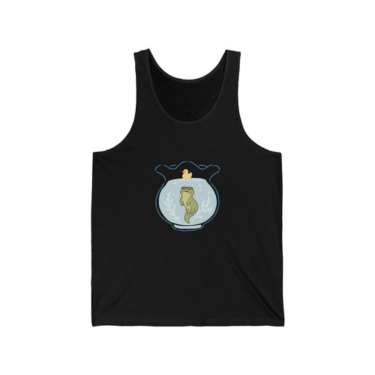 Fishbowl Gator & Duck – Whimsical Animal Tank Top for Soft Aesthetic Fans