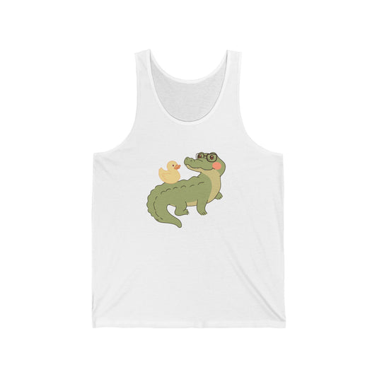 Duck Buddy Gator – Funny Gator & Duck Tank Top for Cute Summer Style