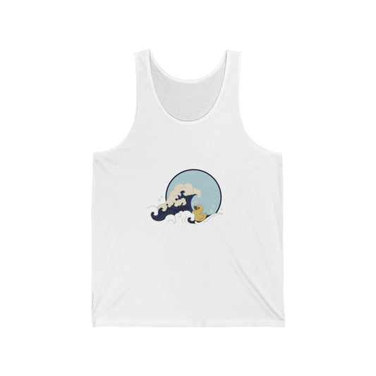 Ride the Wave – Surfing Duck Tank Top for Beach Days & Chill Vibes