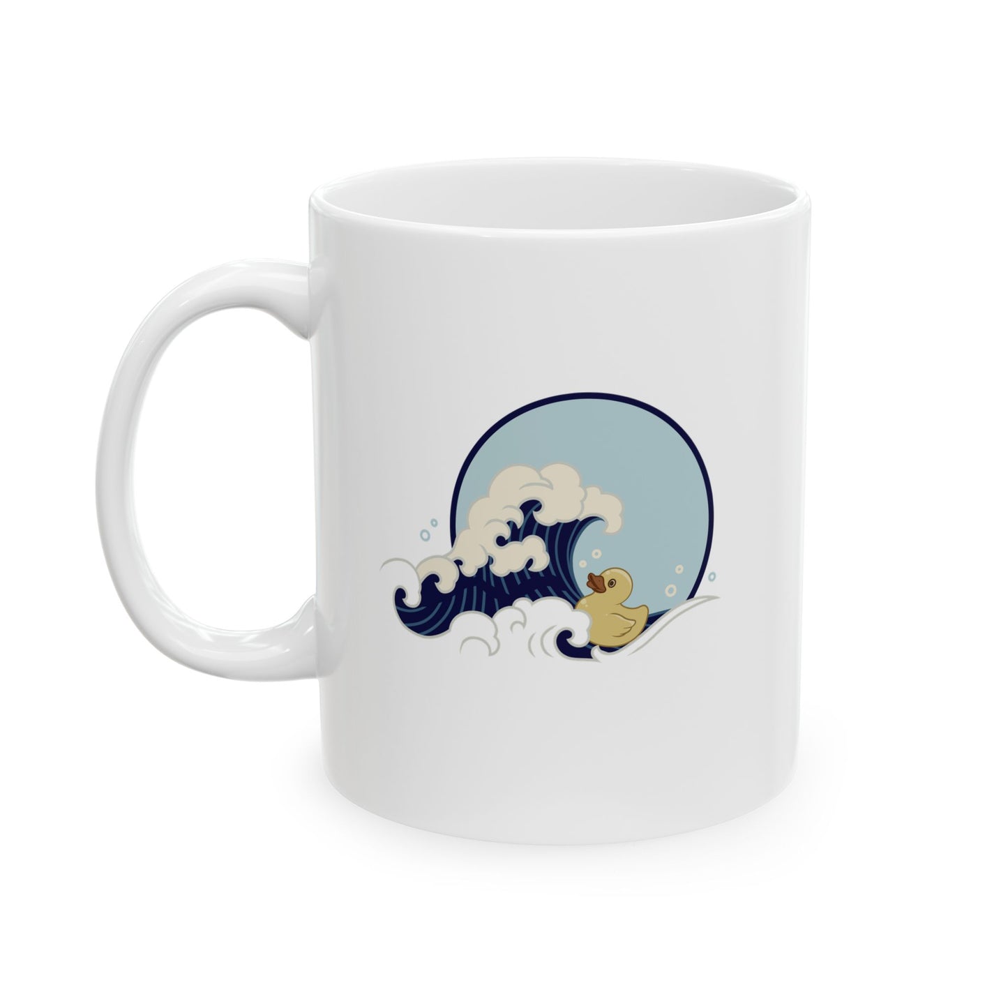 Ride the Wave – Surfing Duck Mug for Beach Vibes and Chill Sips